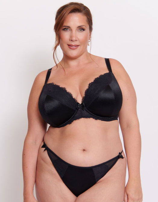 Liaison Lisbon Padded Plunge Bra Black